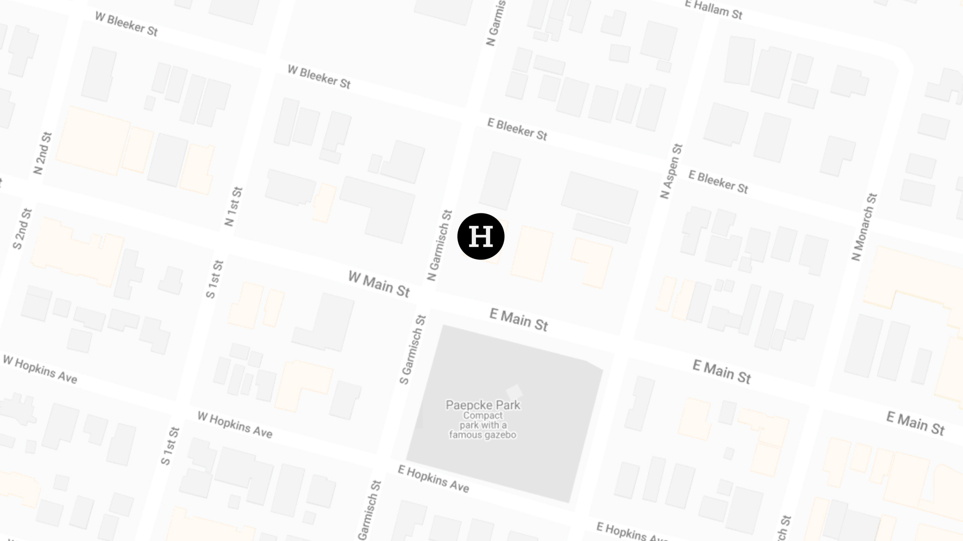 Gallery H Aspen Map Location
